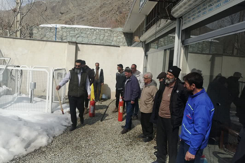 برگزاری دوره آموزشی آتش‌نشانی و اطفای حریق ویژه اهالی روستای